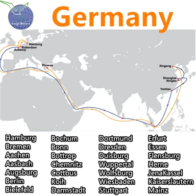 Container Logistics Distribution From Guangdong China To Germany